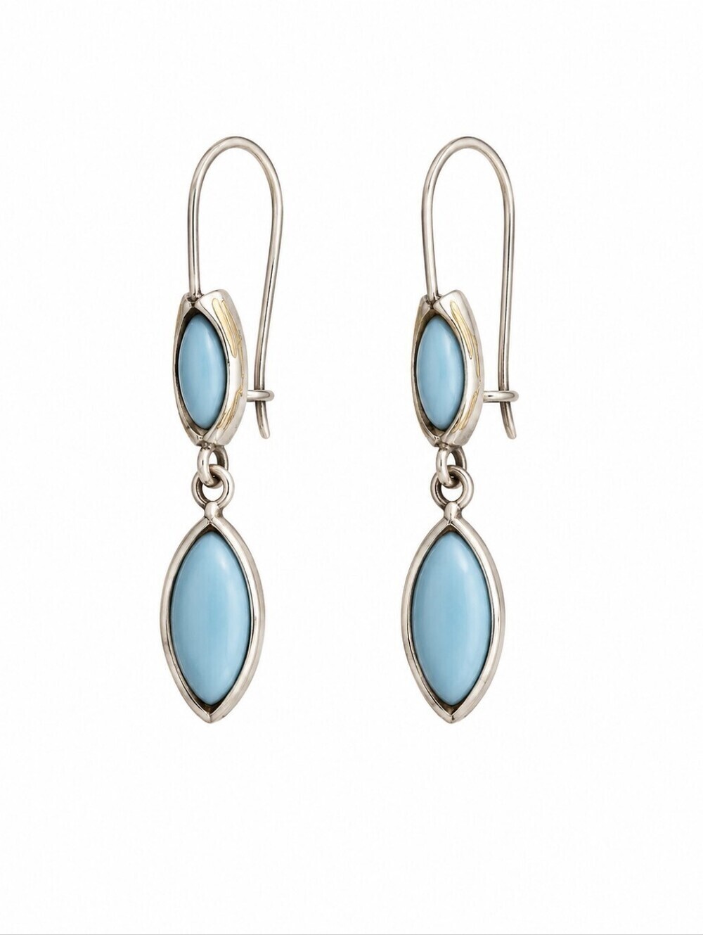 3/$30 LAUREN CONRAD Baby Blue Mod Dangle Hook Earrings